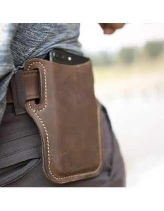 Retro Short Cell Phone Case Belt Bag