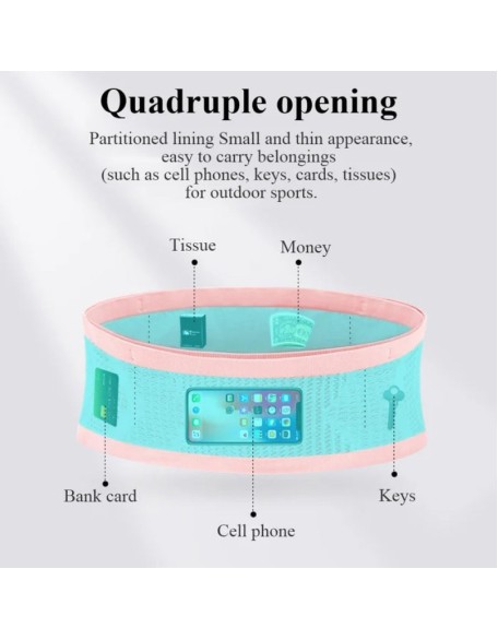Multifunctional Knit Breathable Concealed Waist Bag